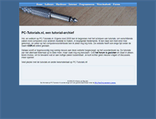 Tablet Screenshot of pc-tutorials.nl